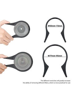 JJC 2 Packs Camera Lens Filter Wrench Kit Cpl Uv Nd Filter Removal Wrench Tool Set Fit 55Mm72Mm 77Mm95Mm Lens Thread For Canon Nikon Sony Fujifilm Olympus Panasonic And Other Camera  - Image 3