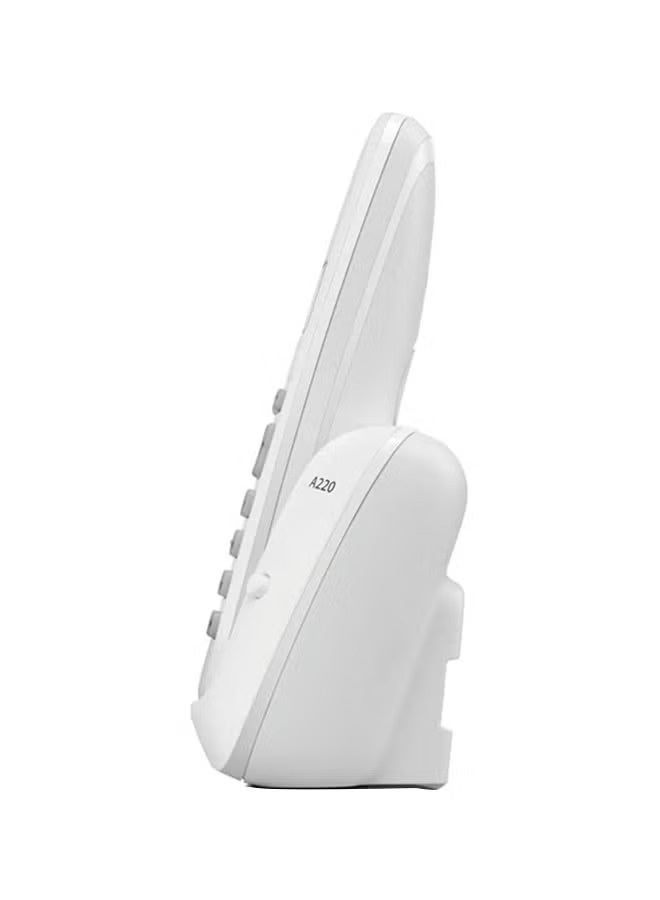 Gigaset Digital Cordless Phone For Home, Office And Hotels A220 White - Image 4