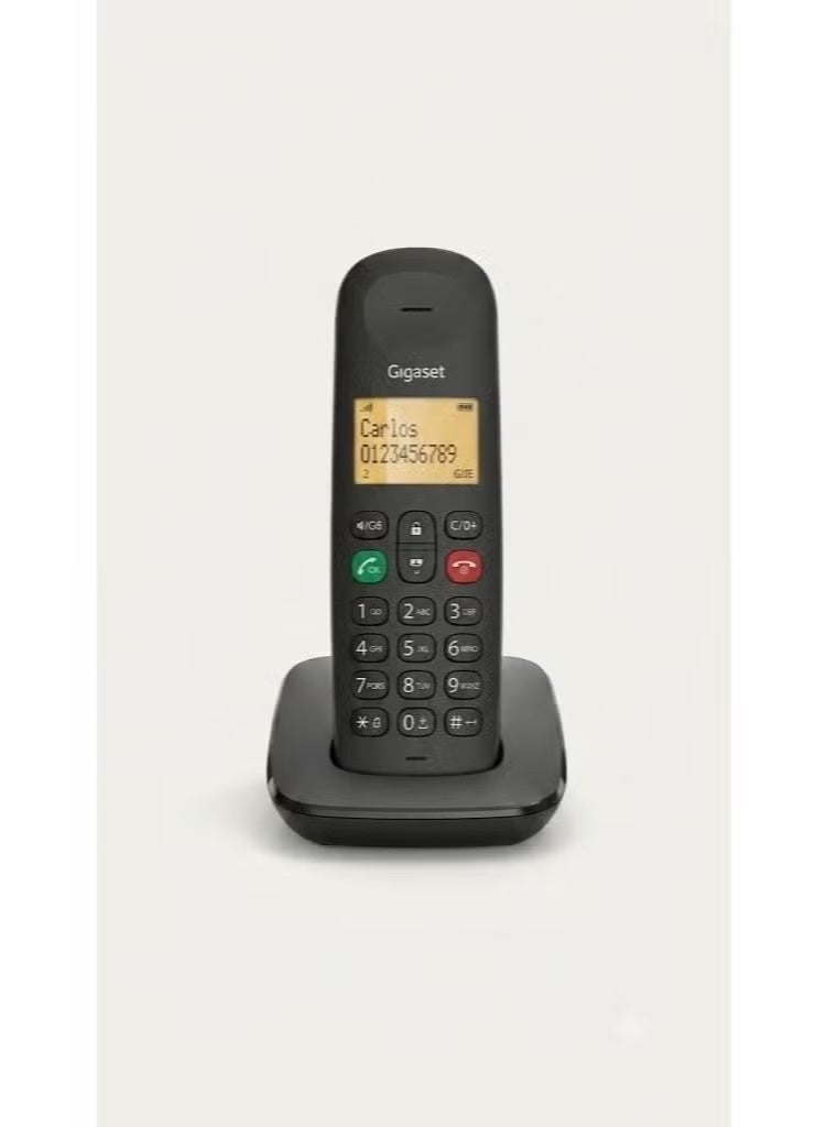 Gigaset AD100 Cordless Landline Phone with Call Block Function, Black - Image 1