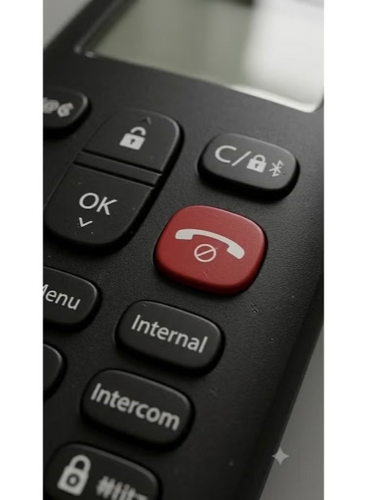 Gigaset AD100 Cordless Landline Phone with Call Block Function, Black - Image 3
