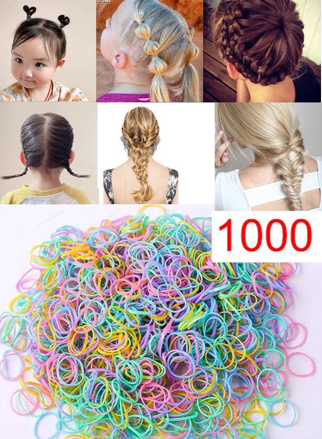 1000 Pieces-rubber haircuts to decorate and arrange hair suitable for children and women from gentle hair accessories - Image 2