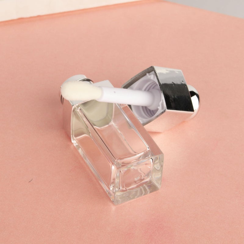 COSIDEA 18PCS Empty 8ML Square clear Lip Gloss Tube Silver big doe foot wand lipgloss tubes for Lip oil tint bottles container - Image 4