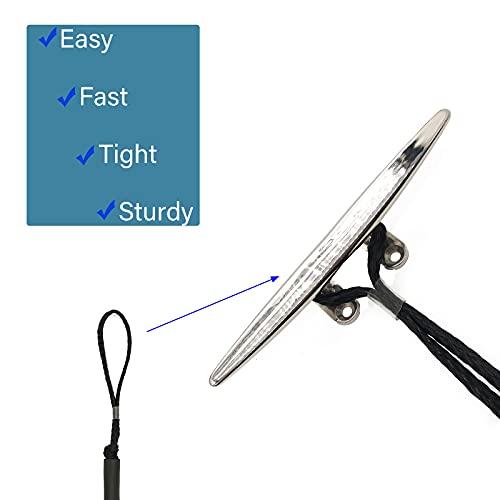 Jranter 4 Pack Boat Bungee Dock Lines, 4-5.5ft PWC Dock Line with Loop, Boating Gifts for Men, Elastic Mooring Ropes Boat Tie Downs Accessories for Pontoon,Jon Boat,Bass Boat,Fishing Boat,Kayak - Image 4
