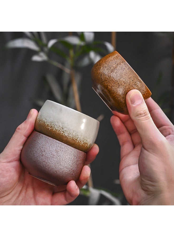 Beone Set Of 5 Double Walled Ceramic Espresso Coffee Cup Multicolour 100ml - Image 3