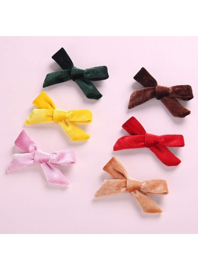 inSowni inSowni 15 Pack Velvet Bow Alligator Hair Clips Barrettes Accessories for Baby Girls Toddlers Teens Kids  - Image 5