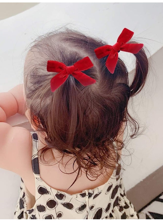 inSowni inSowni 15 Pack Velvet Bow Alligator Hair Clips Barrettes Accessories for Baby Girls Toddlers Teens Kids  - Image 4