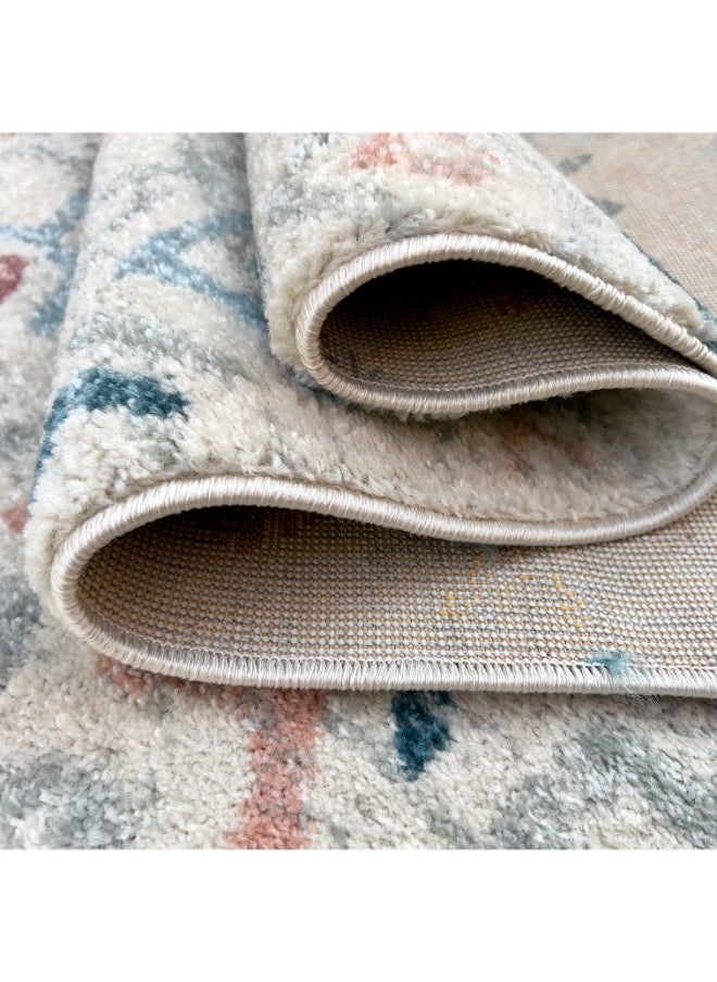 HANDPICKED FURNITURE HANDPICKED FURNITURE Moroccan Inspired Multicolored Rectangle Area Rug, Ultra Soft Area Carpets For Bed Room & Living Room, Anti-slip Floor Carpets, Easy To Clean, Made In Turkey  - Image 3