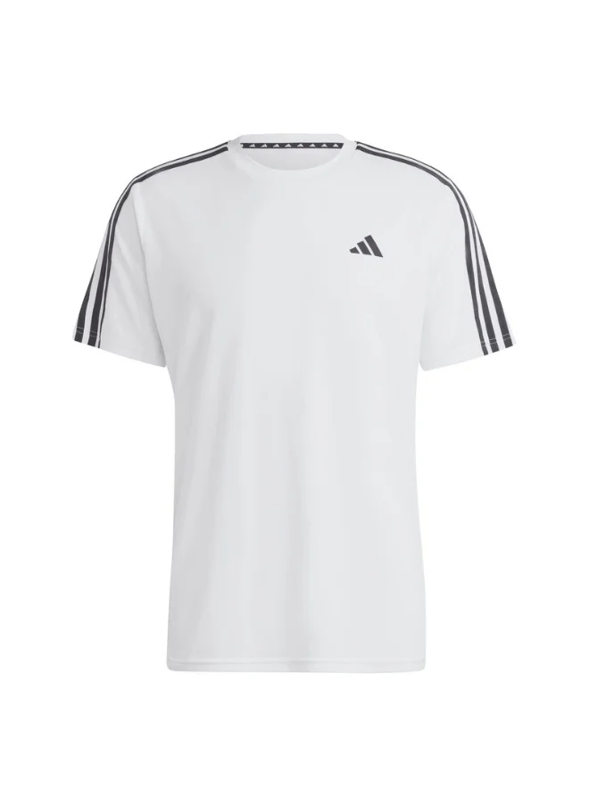 اديداس adidas TR-ES BASE 3S T White Training T-SHIRTS for Men - XS