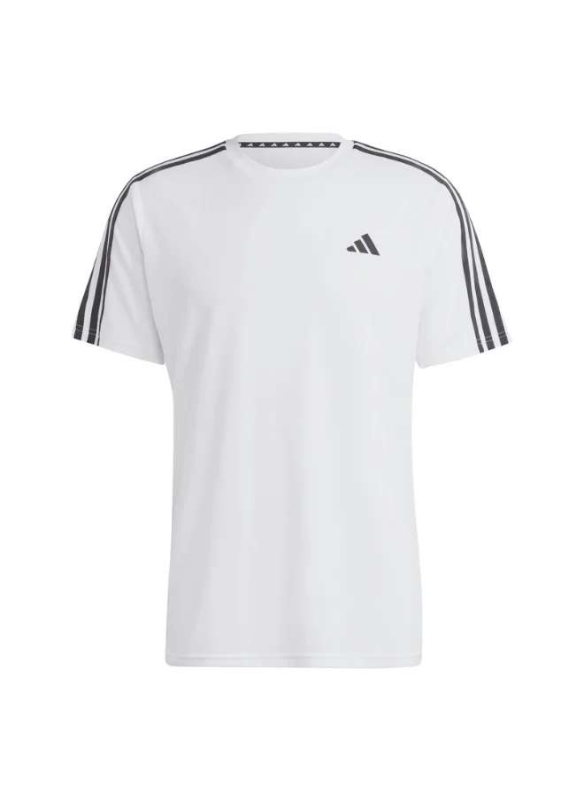 اديداس adidas TR-ES BASE 3S T White Training T-SHIRTS for Men - XS