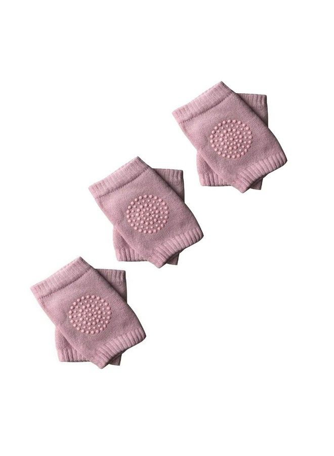 Safe-O-Kid Pack Of 3Crawling Baby Toddler Infant Anti Slip Elbow And Knee Pads;Guards Pink - Image 2
