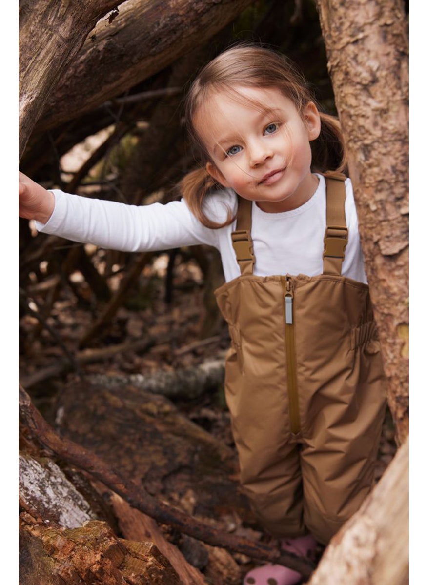 Tchibo Kids Girl Plain Rompers, Brown  - Image 1