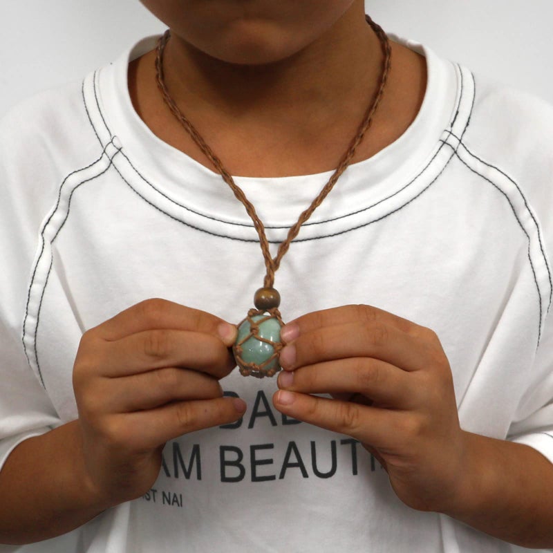 SANSWL 7 Chakra Healing Crystal Necklace Set - Boho Handmade Cord Cage and Hippie Energy Pendant Holder Real Crystal and Healing Stone Jewelry Spiritual Gift for Women Teen Christmas Gifts - Image 3