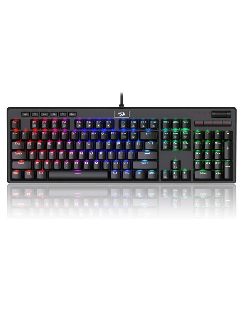 ريدراجون لوحة مفاتيح الألعاب الميكانيكية RGB K579 Manyu - مفاتيح زرقاء - Image 2