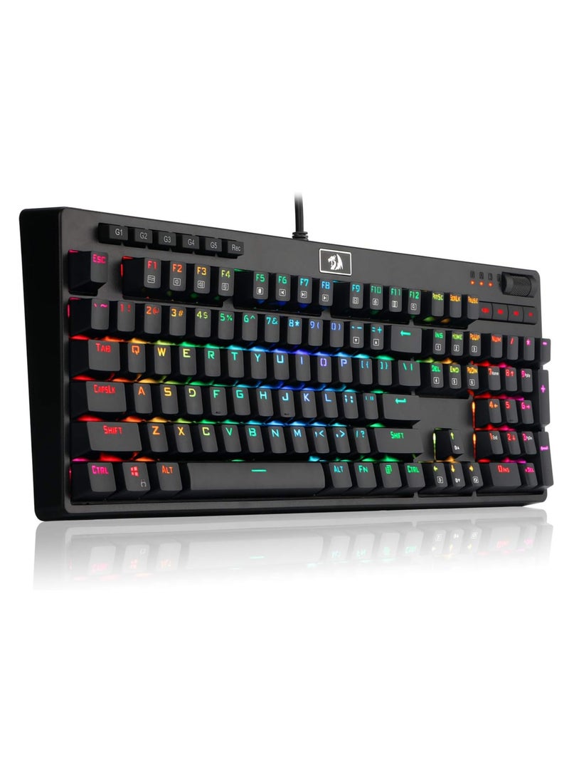 ريدراجون لوحة مفاتيح الألعاب الميكانيكية RGB K579 Manyu - مفاتيح زرقاء - Image 1