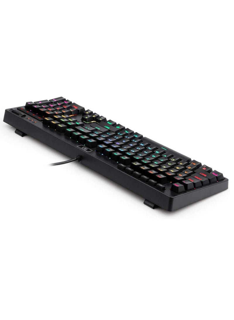 ريدراجون لوحة مفاتيح الألعاب الميكانيكية RGB K579 Manyu - مفاتيح زرقاء - Image 3