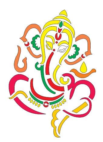 300Sparkles Ganesh Ji Rangoli Stencil Wooden Diwali Festival Floor Decoration Home Office Temple Indoor and Outside Decor 10 x 10 INCH - Image 2