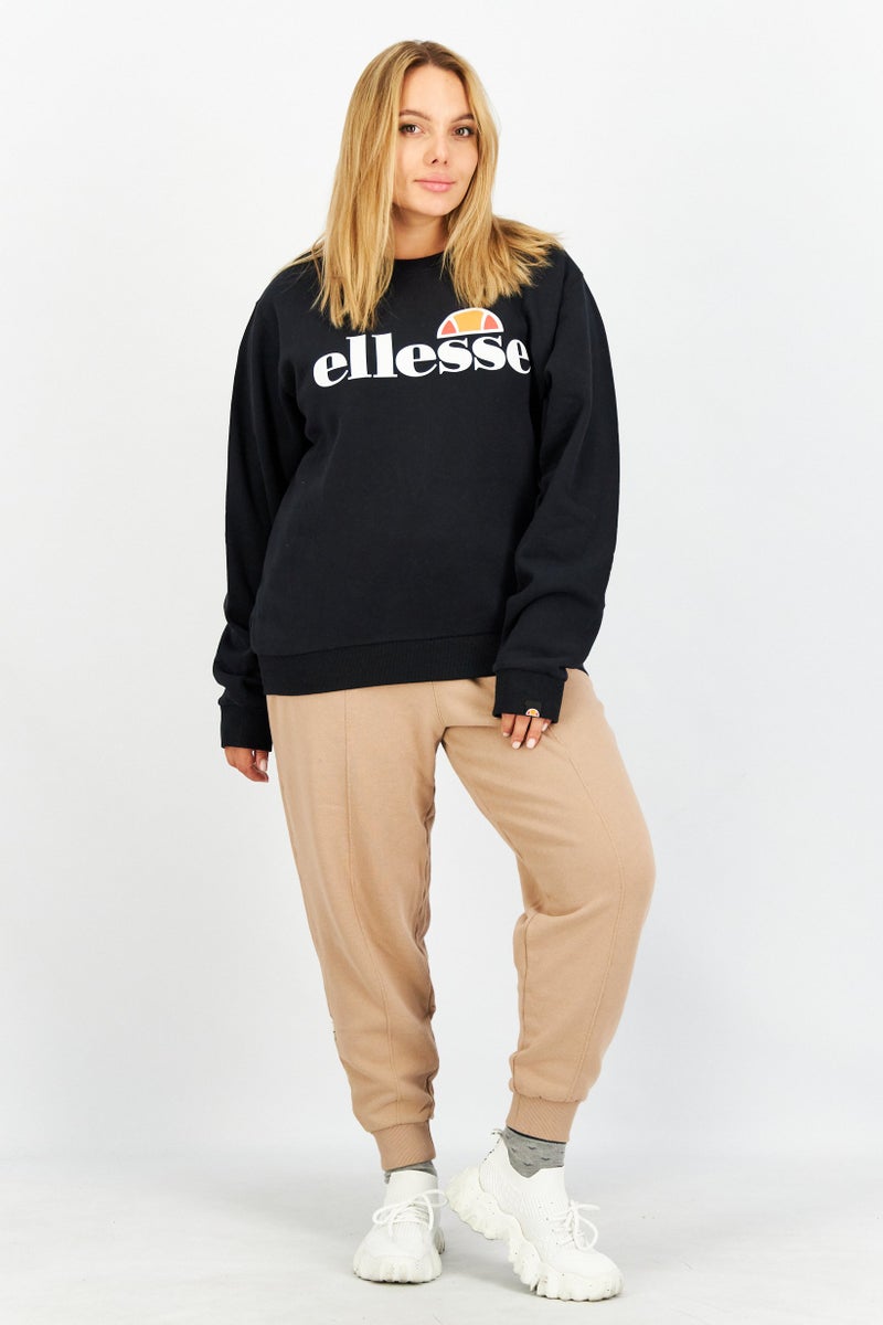 Ellesse Women Sportswear Fit Long Sleeves Outdoor Sweatshirt, Black Combo - Image 4