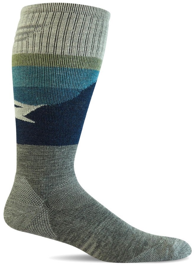 Sockwell Men's Modern Mountain OTC Moderate Graduated Compression Sock, Grey - L/XL - Image 1