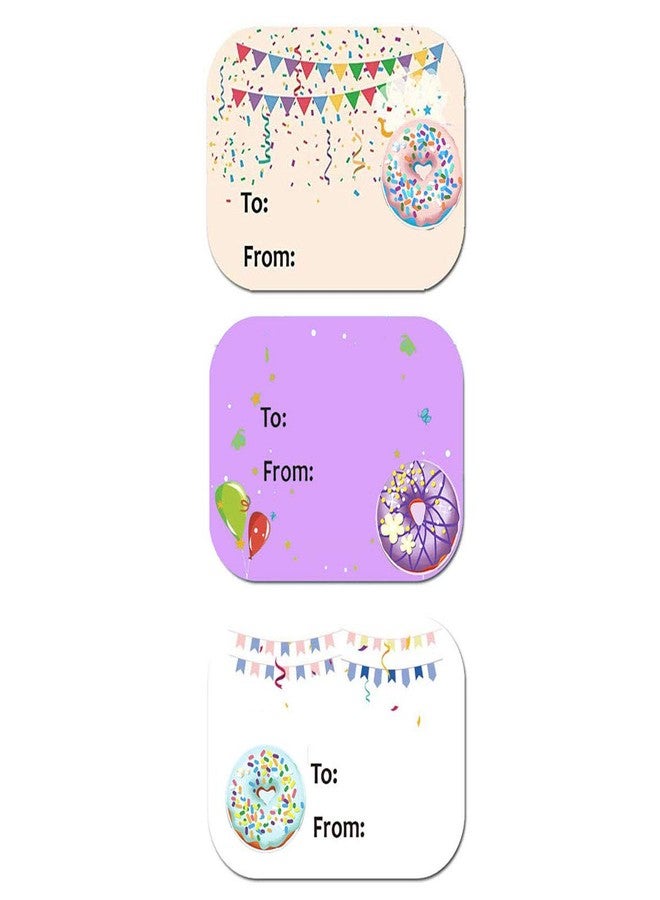 Remarkable 300 Pcs Name Tags Happy Birthday Stickers 1.5 x 2 Inch Holiday Gift Label Stickers Festival Birthday Stickers Multidesign Birthday Label for Envelope Packaging Holiday Presents - Image 5