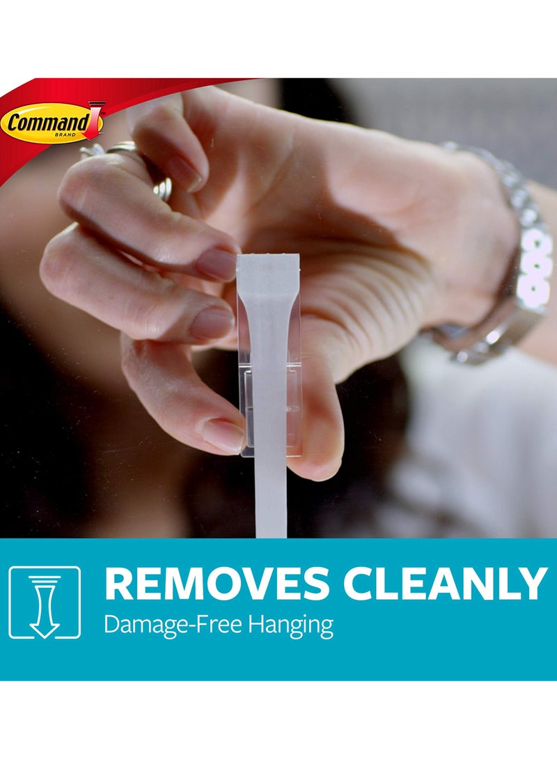 كوماند خطاف مزدوج كبير من النيكل الساتان للحمام يحمل 1.8 كجم لكل خطاف، لون فضي، شرائط مقاومة للماء، تنظيم الديكور، لا توجد أدوات، يحمل بقوة، خالي من التلف، 1 خطاف، 2 شريط - Image 4