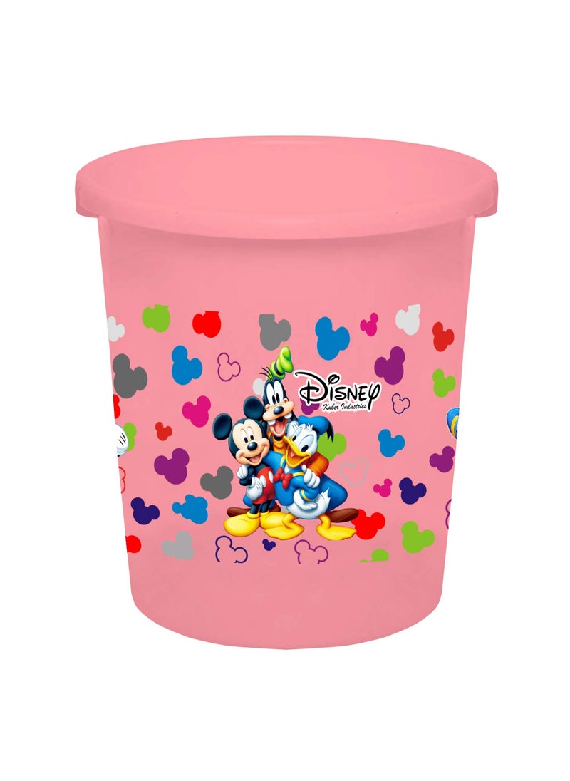 Kuber Industries Kuber Industries Disney Team Mickey Print Plastic DustbinGarbage BinWaste Bin 5 Liters Pink HS_35_KUBMARTS17316  - Image 2