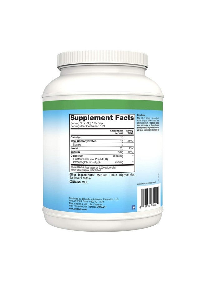 Symbiotics مسحوق كولستروم بلس من سيمبيوتكس 21 أونصة (597 جرام) - دعم المناعة - يعزز الأداء الرياضي ومستويات الحديد المثلى - إيمونوغلوبيولين - 25% أجسام مضادة lgG - خالي من الغلوتين - Image 2