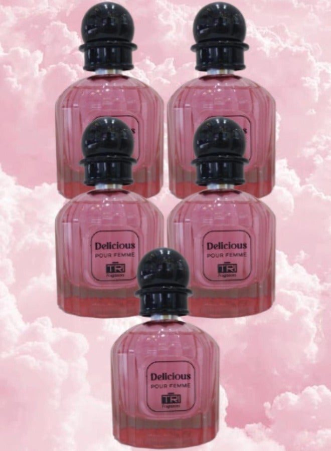 تي أر آي 5 قطع عطر لذيذ للنساء 100 مل - Image 1