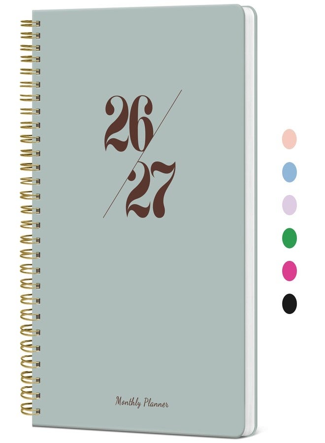 Taja Monthly Planner 2026-2027, 2 Year Months Calendar Planner 2026-2027, Runs from January 2026 - Decembe 2027, 7" x 10", 24 Months, Perfect for School Office Home Planning - Dusty Blue - Image 1