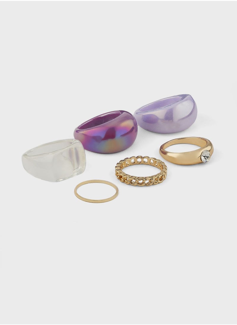Ginger - 6 Pack Mix Ring Set - Image 1