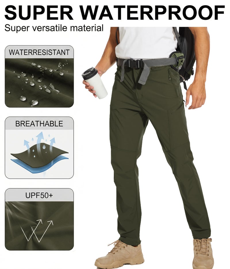 Arunlluta Hiking Pants for Men, Hiking Travel Pants Water-Resistant Mens Work Pants Stretch Quick Dry Lightweight - Image 5