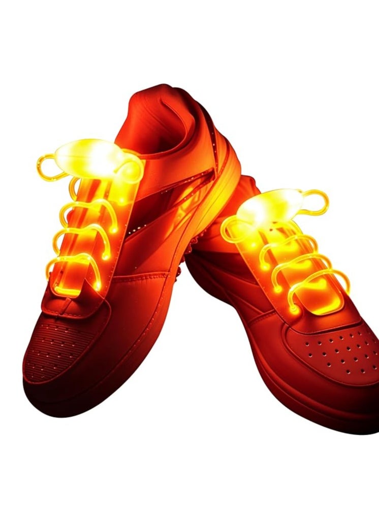 Remax Mena Pair Colorful LED Flash Light Up Shoe Laces Party Disco Shoes Strap Glow Stick 1 Shoelaces Boys Girls Light Up Your Night with 7 Color Modes  - Image 1