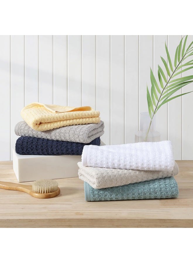 TOMMY Bahama Hand Towels, Soft & Absorbent Cotton Towels, Low Linting & Fade Resistant (Northern Pacific Grey, 2 Piece) - Image 5