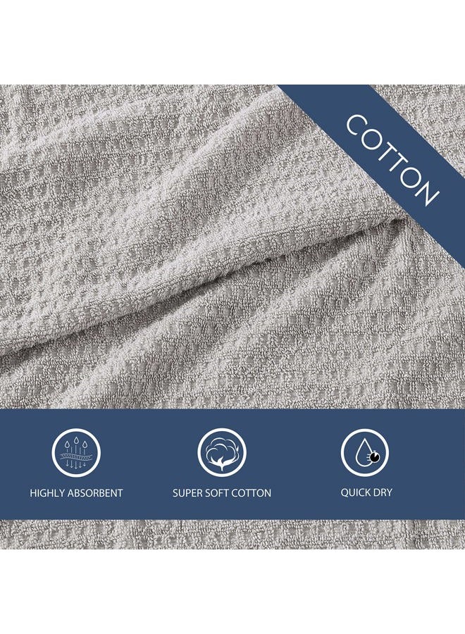 TOMMY Bahama Hand Towels, Soft & Absorbent Cotton Towels, Low Linting & Fade Resistant (Northern Pacific Grey, 2 Piece) - Image 4