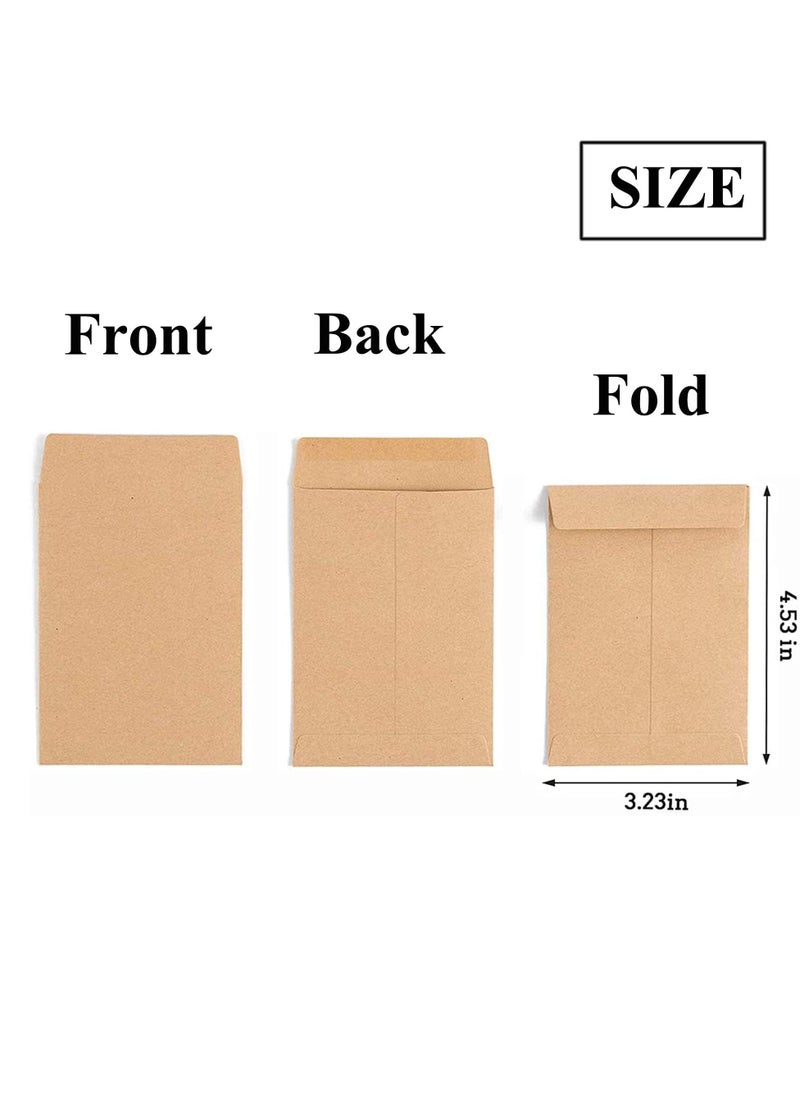 100 Pack Kraft Coin Envelopes, Small Parts Envelopes Kraft Seed Envelopes Stamps Storage Packets Envelopes for Home Garden, Office or Wedding Gift(3.23"×4.53") Small - pzsku/Z86053A041F8C4333C6ABZ/45/_/1698660877/08428488-adbf-43fc-bed1-dc70c0922217