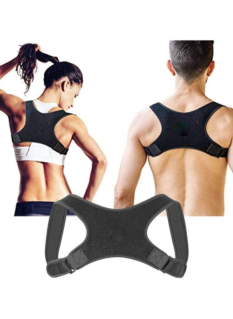 Generic - Adjustable Posture Corrector for Men and Women – Back Brace with Shoulder and Spine Support – Breathable & Invisible Pain Relief for Neck, Shoulder, and Back - Image 1