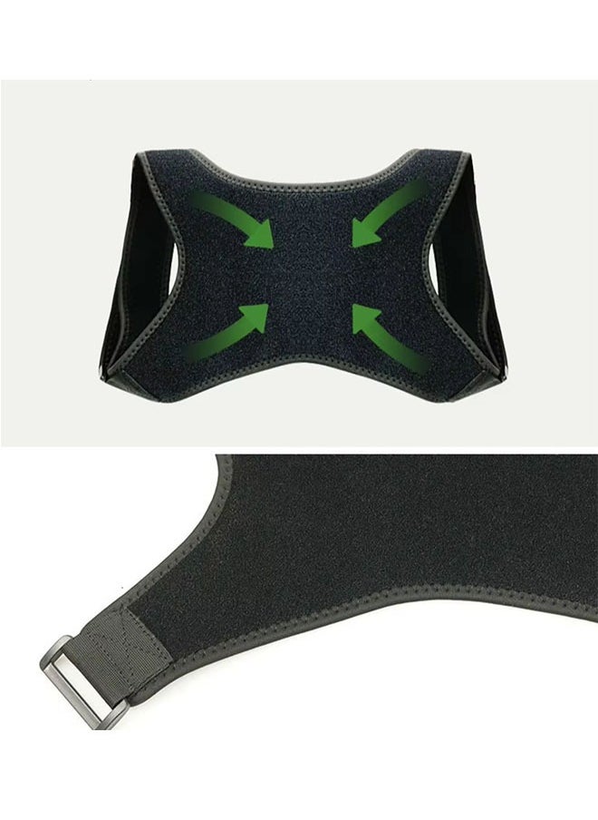 Generic - Adjustable Posture Corrector for Men and Women – Back Brace with Shoulder and Spine Support – Breathable & Invisible Pain Relief for Neck, Shoulder, and Back - Image 1