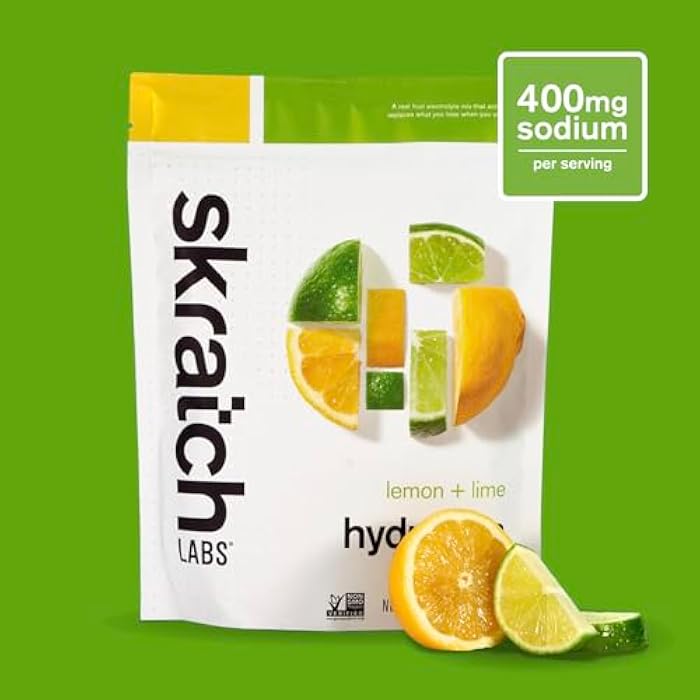 Skratch Labs Hydration Powder | Sport Drink Mix | Electrolytes Powder for Exercise, Endurance, and Performance | Lemon + Lime | 20 Servings | Non-GMO, Vegan, Kosher - Image 3