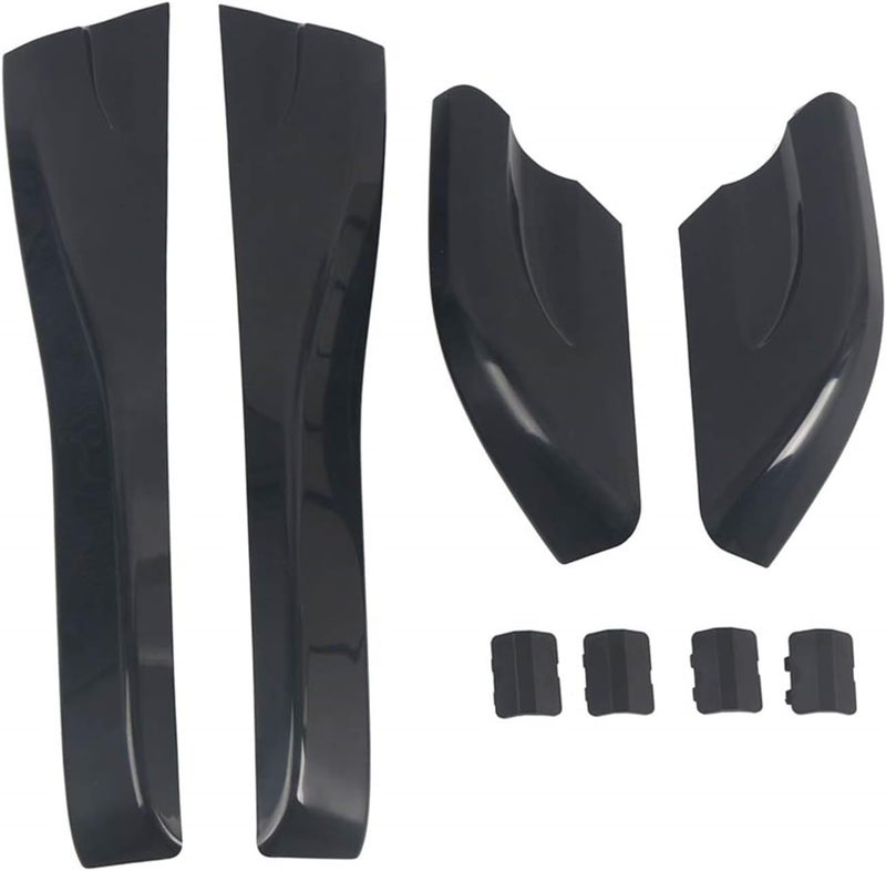 L2R for Hyundai Tucson 2004 2005 2006 2007 2008 Car Roof Rails Rack Leg Cover End Cap Protector Cover Glossy Black Exterior Accessories 8PCS All territory compatible build - Image 2