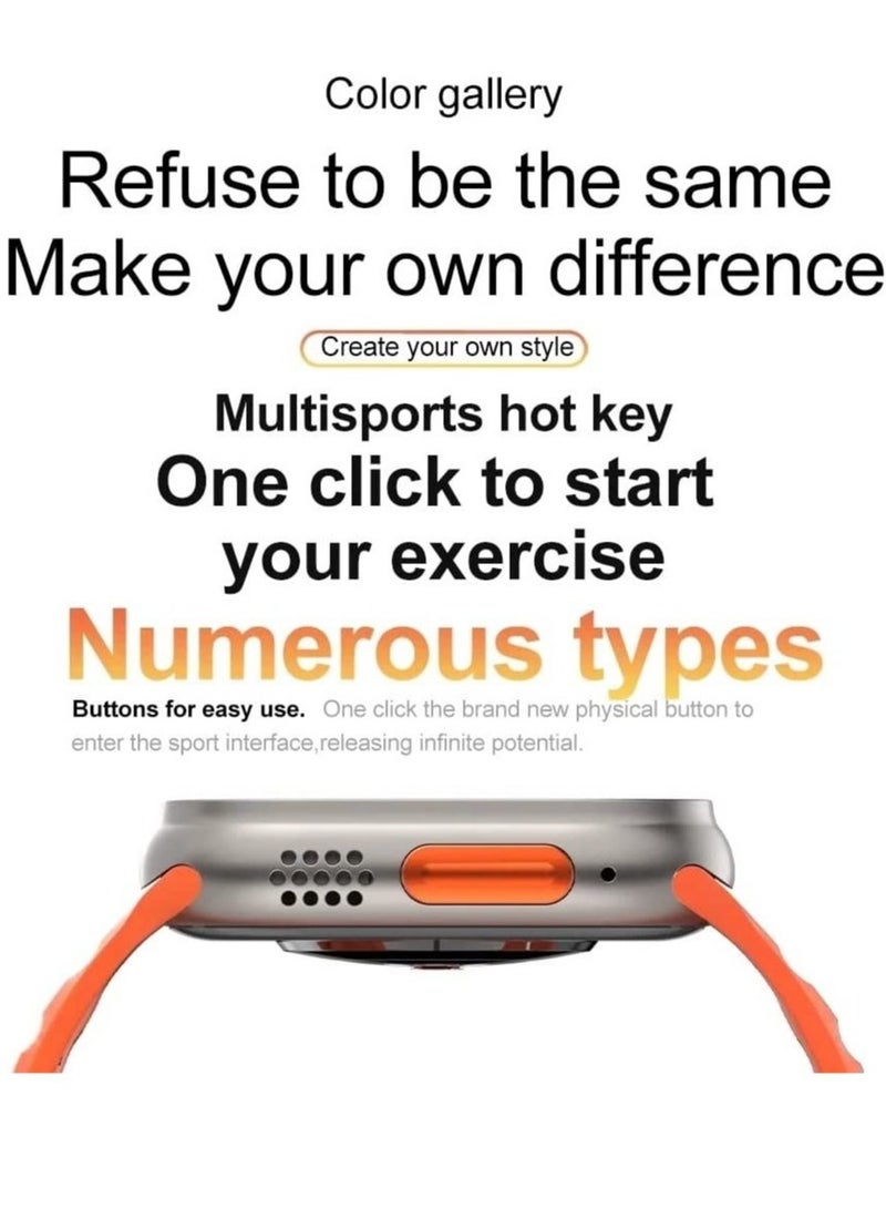 New S8 Ultra Max Smartwatch Series 8 S8 Smart Watch Ultra AI Voice Smart Watch 2.0inch Bluetooth Call Wriless Charging Watch 8 Ultra - Image 2