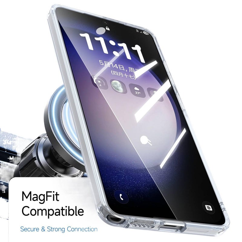 MagSafe Samsung Galaxy S26 Ultra Drop Protection Acrylic Case , White TPU + , , Cover for Samsung S26 Ultra Samsung S26 - Image 5