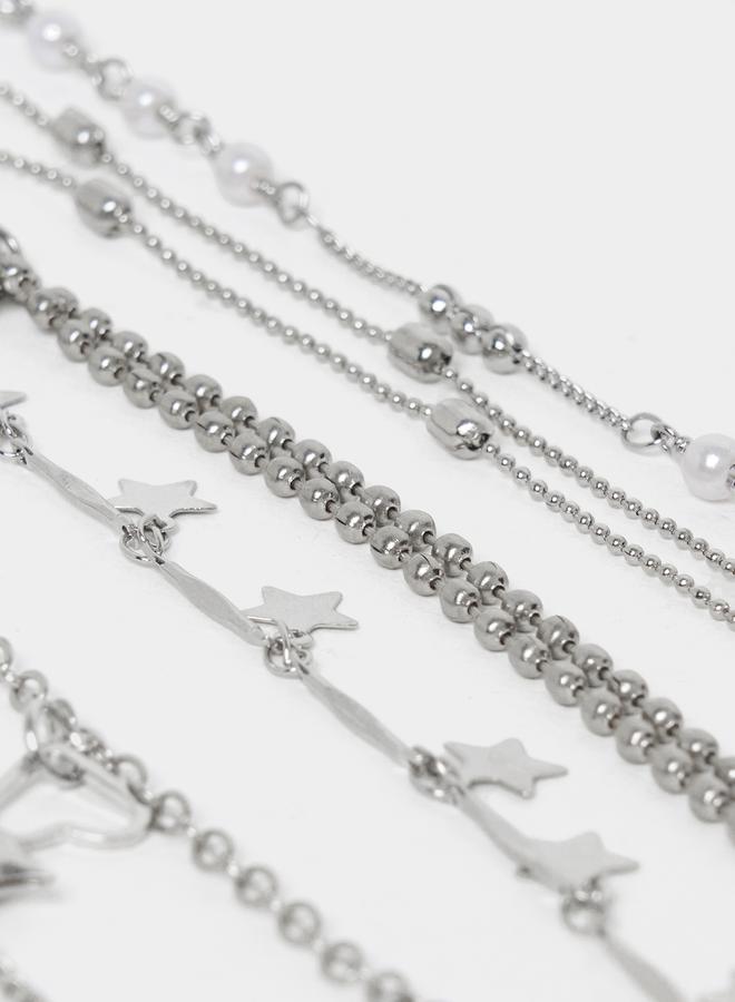 ستايلي طقم 6 أساور متنوعة ستار دروب - Image 3