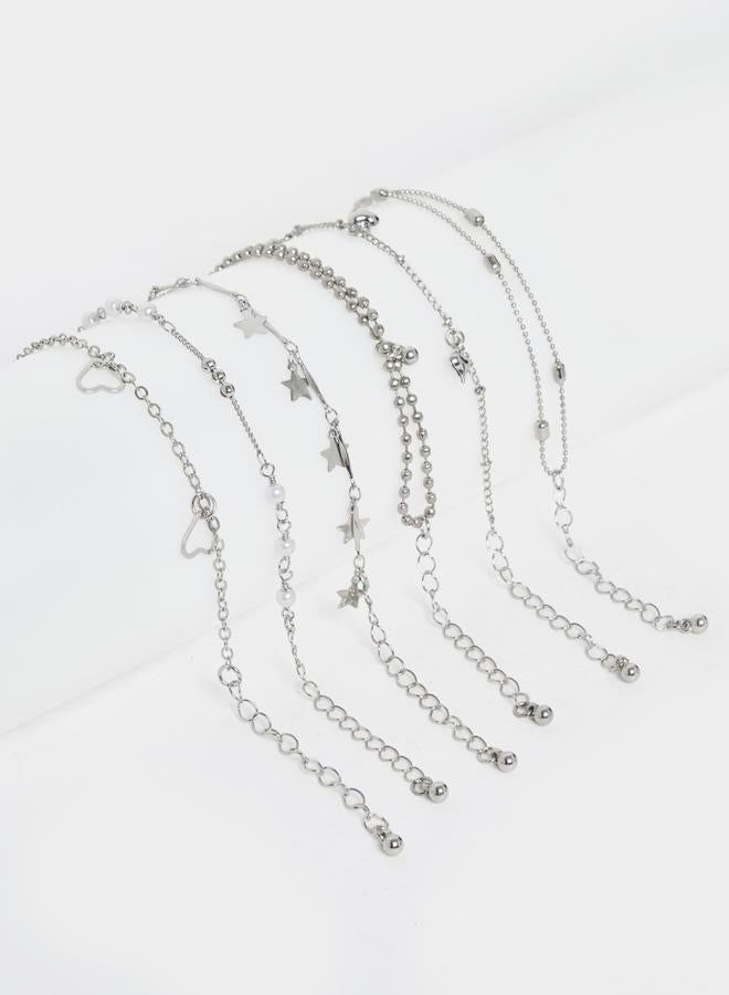 ستايلي طقم 6 أساور متنوعة ستار دروب - Image 2