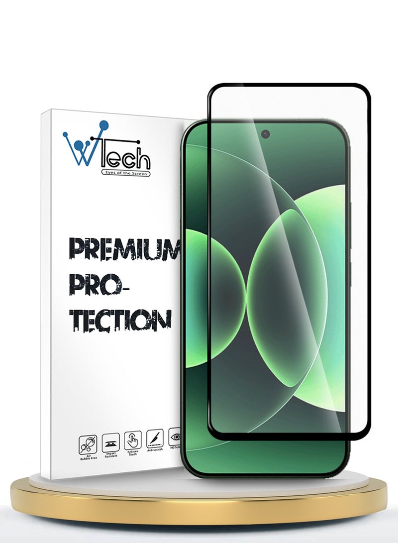 Wtech Xiaomi 17 Pro 5G 2025 Premium E2E Series Full Glue Full Cover Tempered Glass Screen Protector (MSGECN) - Clear/Black - Image 1