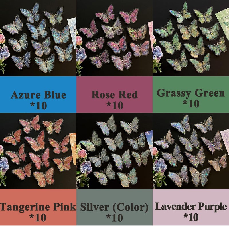 HIKKY 60PCS 3D Butterfly Wall Decor Stickers - Image 2