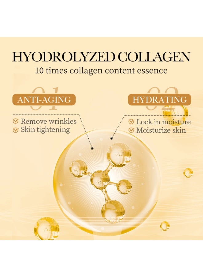 SADOER 100g Collagen Anti Wrinkle Cream Hydrating and Firming Moisturizer Collagen Face Cream Anti Aging Wrinkle Dark Spot Remover Face Whitening Cream Collagen Cream Reduce Fine Lines Face Cream - Image 5