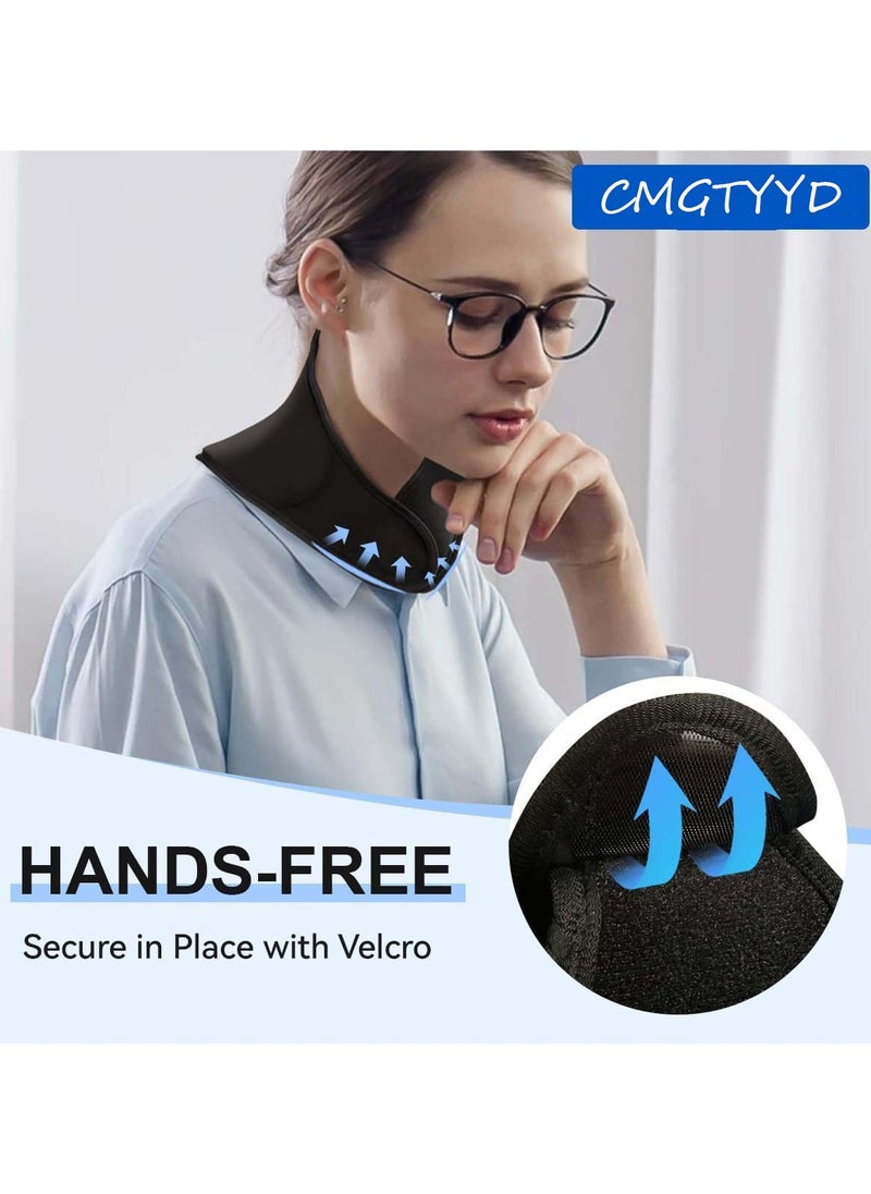 CMGTYYD. ضمادة ثلج للرقبة، كمادات ساخنة أو باردة لتخفيف آلام الرقبة، كمادات ثلج هلامية ناعمة قابلة لإعادة الاستخدام، للإصابات الرياضية، والتورم، والمكتب.  - Image 5
