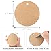 G2PLUS 100PCS Kraft Paper Gift Tag with String22 Round Paper Tags Blank Hang Tags Brown Circle Tags with Holes for Craft Projects Xmas Gift DIY Wedding Favor Bag - Image 4