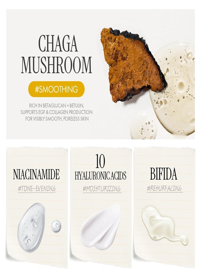 efilow Chaga Mushroom Biome Smoothing Ampoule | Skin-Nourishing Face Serum for Glowing Skin |Skin-Repairing Korean Serum for Smoother Skin Texture| Strengthening Night Repair Serum (1.69 Fl Oz) - Image 4