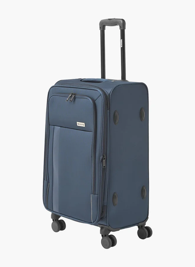 Wave Solid Softcase Trolley Bag with Retractable Handle - Set of 3