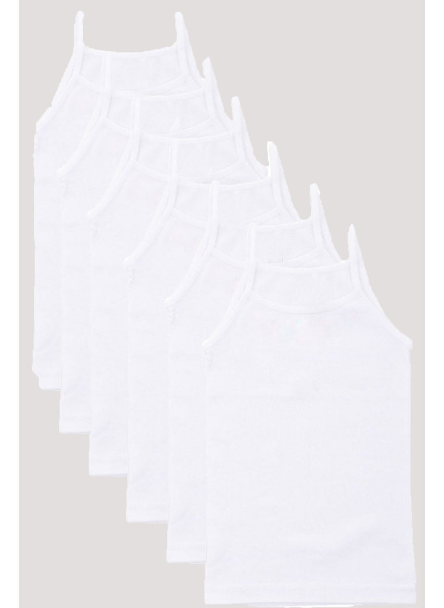 Competing All 6 Girls' Strap Strap Plain Undershirt Cotton Comfortable Quality Economical